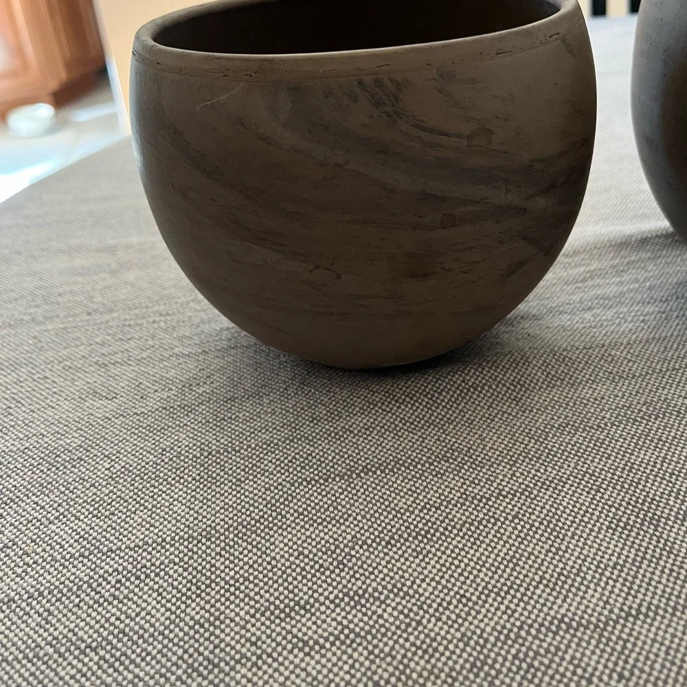 Spang Pottery Luna Sphere Ceramic Planter Set made in Germany - Picture 4 of 9